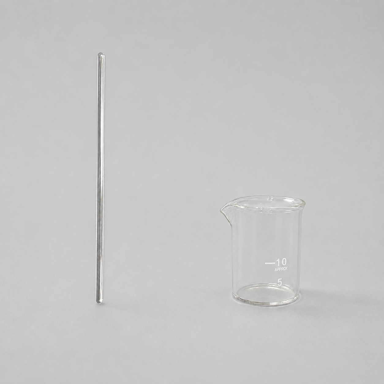 ガラス棒・ガラスビーカー10ml 販売開始